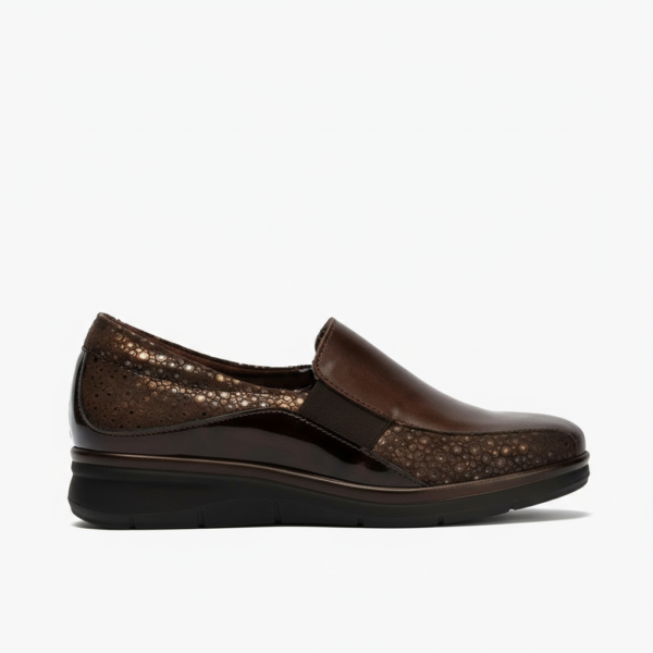 Manoletina Gucci El&aacute;sticos de mujer color marr&oacute;n