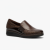 Manoletina Gucci El&aacute;sticos de mujer color marr&oacute;n
