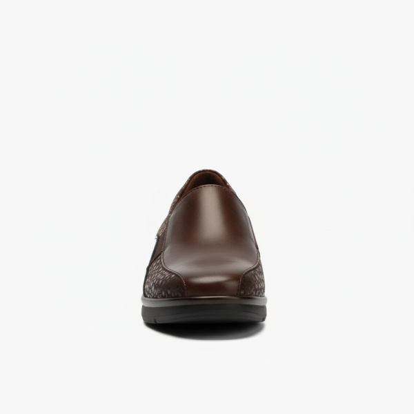 Manoletina Gucci El&aacute;sticos de mujer color marr&oacute;n