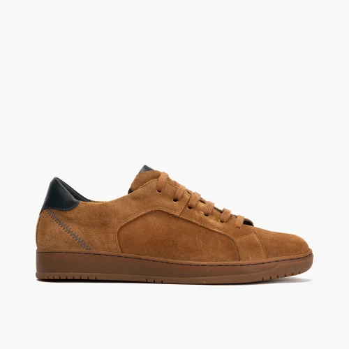 Basket en Serraje hombre color cognac